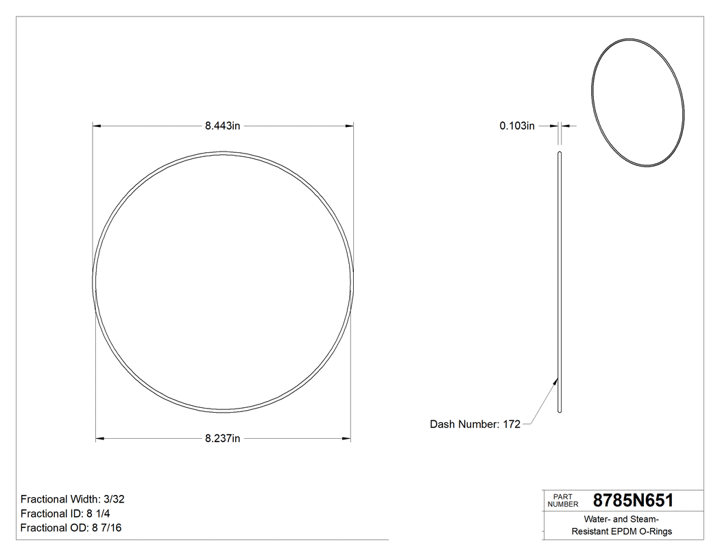 Technical drawing - 8785N651